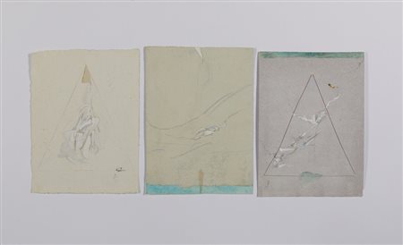 CAMPANI LUCIA - LOTTO COMPOSTO DA N.3 DISEGNI: SENZA TITOLO E ALLA CITTA' DELLA FATA.