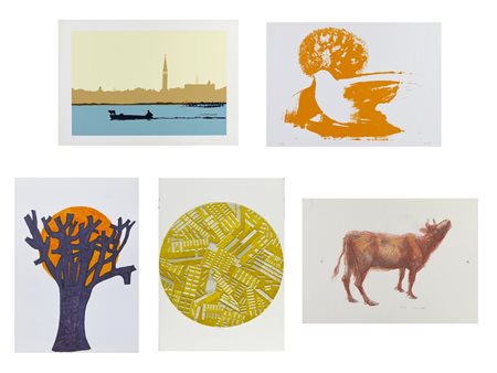 ARTISTI VARI - LOTTO COMPOSTO DA N.5 FOGLI.