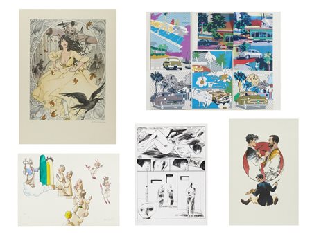 ARTISTI VARI - LOTTO COMPOSTO DA 4 FOGLI.