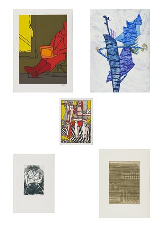 AUTORI VARI - LOTTO COMPOSTO DA N.5 FOGLI: SENZA TITOLO.