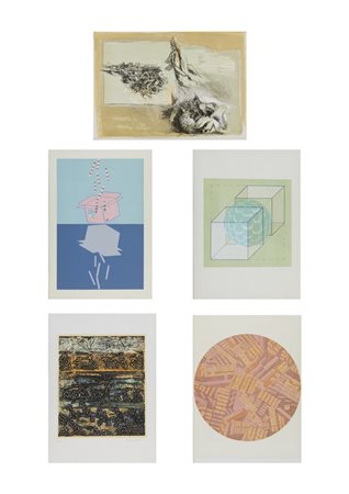 AUTORI VARI - LOTTO COMPOSTO DA N. 6 OPERE: SENZA TITOLO.