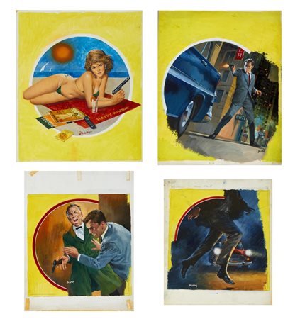 JACONO CARLO (1929 - 2000) - LOTTO COMPOSTO DA N.4 OPERE.