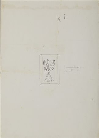 MAROTTA GINO (1935 - 2012) - TRE DI BASTONI.