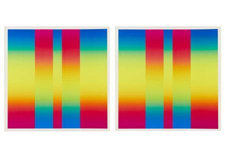 ALVIANI GETULIO (1939 - 2018) - LOTTO COMPOSTO DA N.2 FOGLI: CROMIE SPETTROLOGICHE.