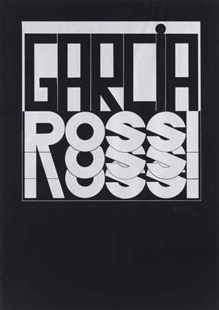 GARCIA ROSSI HORACIO (1929 - 2012) - AUTORITRATTO DEL MIO NOME I.