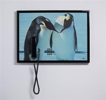 NERI GRAZIA - PER BRONDI, QUADRO CON TELEFONO SIP.