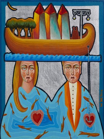 DALL'OLIO LUCA (n. 1958) - VI E' UN'ACQUA CHIARA CHE ACCENDE IL CALORE DEL SESSO.