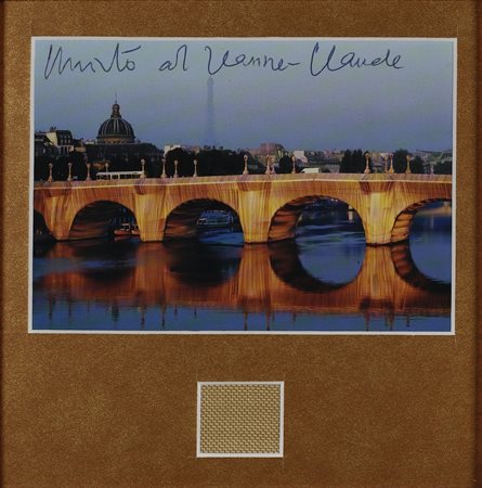 CHRISTO' (n. 1935) & JEANNE-CLAUDE (1935 - 2009) - PONT - NEUF WRAPPED, PROJECT FOR PARIS.