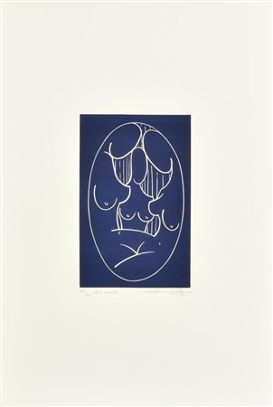 Giovanni Boffa LE TRE SORELLE linoleumgrafia su carta, cm 48,5x33,5; es....