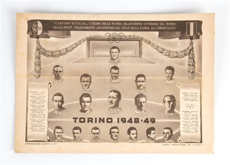  
TORINO 1948-49 Campione d'Italia 
 35x24