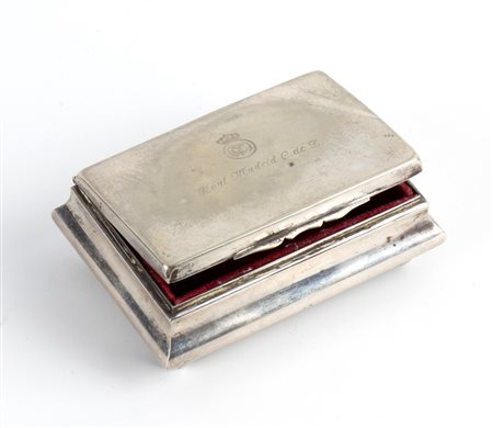  
REAL MADRID F.C. tabacchiera commemorativa 1960s
 10x7x4