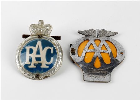  
Royal Automobile , AA badges 1960s
 