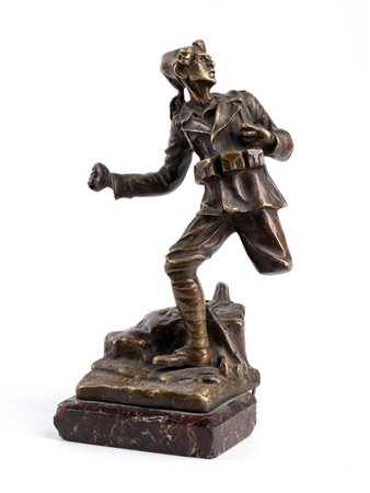  
Scultura in bronzo Enrico Toti , Prima guerra mondiale 1918
bronzo 22