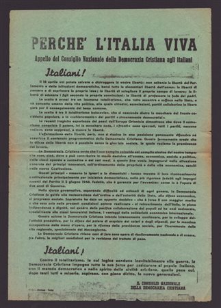  
D.C. Consiglio Nazionale - Volantino 1946 1946
 25x34