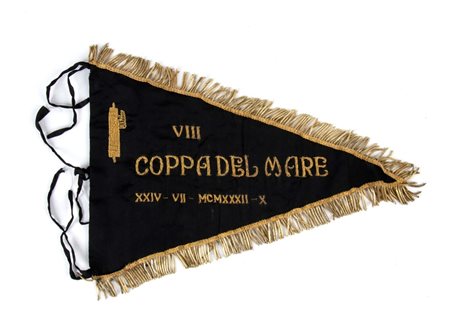  
Bandierina di corsa automobilistica 1932
 27x43 cm