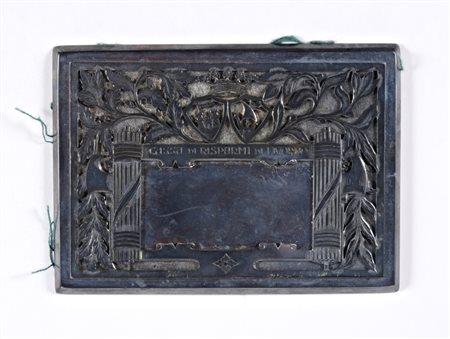  
Placchetta Cassa di Risparmio 
 11x8 cm 