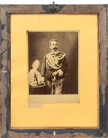  
Foto di Re Umberto I in cornice 
 36,5x45 cm
