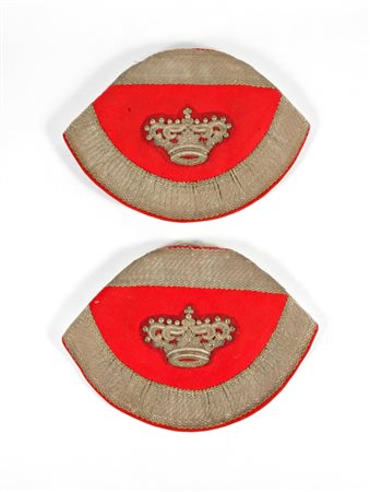  
Italia, Regno, coppia di coprifonda da Generale fine XIX sec.
 