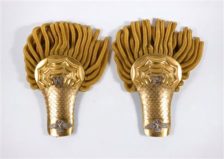  
Italia, Regno spalline da Capitano di Vascello prima metà XX sec.
 