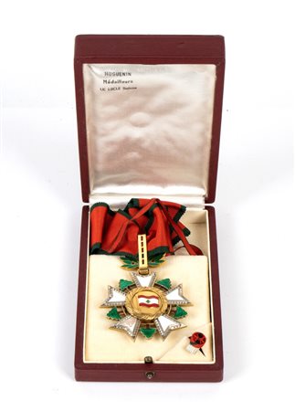  
Libano, ordine del Cedro, insegna di commendatore seconda metà XX sec.
 
