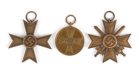  
Germania, III Reich lotto di tre KVK prima metà XX sec.
 