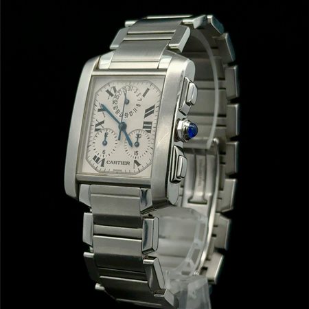 Cartier Modello Tank Française Anno 2000 2303 Carica 