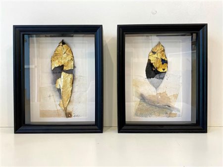 Claudio Sapienza (Catania, 1981 - ) Nel giardino dell'oro 22x14 cm Dittico