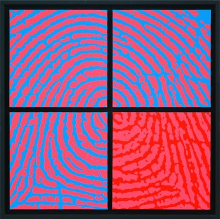 Giuseppe Corradino (Palermo , 1955 - ) Derive concentriche 2016 Polittico ad...