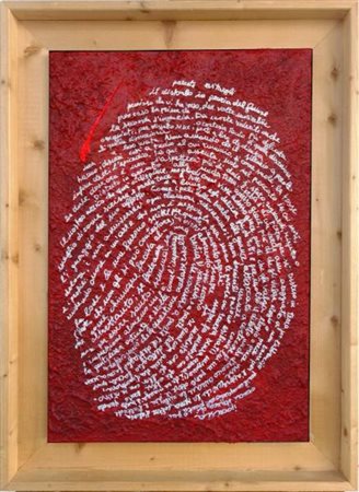 Giuseppe Corradino (Palermo , 1955 - ) Versidiversi 2013 Acrilico e sabbia...