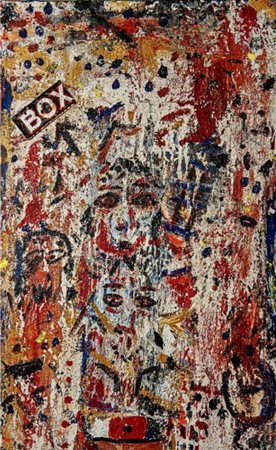 Enrico Gasparri (Catania, 1976 - ) The box Tecnica mista 130x81 cm