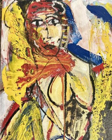 Enrico Gasparri (Catania, 1976 - ) Madre Etna Olio su tela 130x97 cm