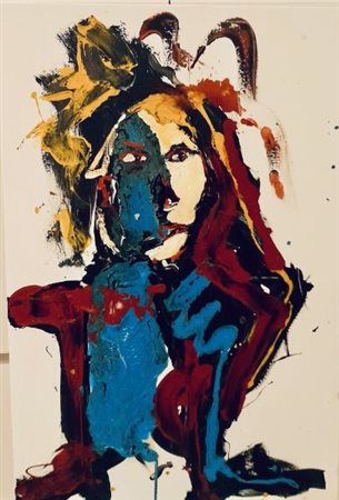 Enrico Gasparri (Catania, 1976 - ) The Joker Tecnica mista 90x60 cm