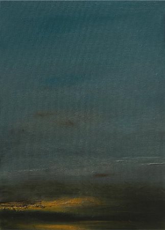 Salvo Privitera (Catania, 1957 - ) Romantico 2023 Olio su tela 50x70 cm