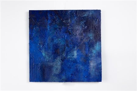 Antonietta Invernizio (Catania , 1985 - ) Blue moon 2024 45x45 cm Acrilico,...