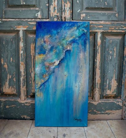 Antonietta Invernizio (Catania , 1985 - ) Dove inizia il mare 2024 80x40 cm...