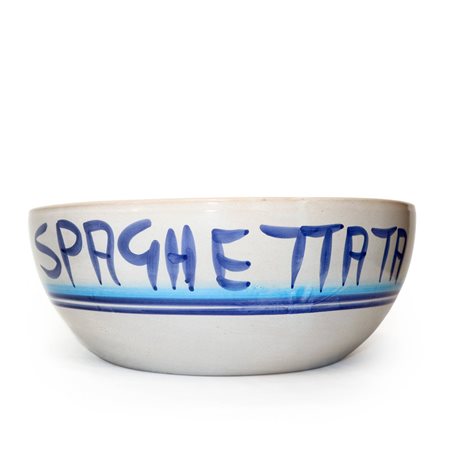 Ciotola per spaghettata in maiolica di Caltagirone dipinta e decorata