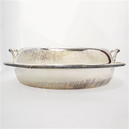 French Christofle - Grande legumiera silver plated con coperchio con prese