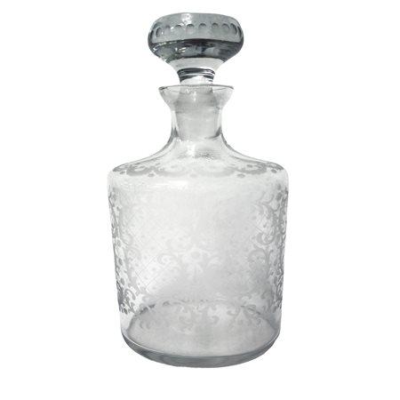 Bottiglia decanter con decori
