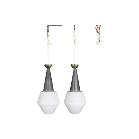 COPPIA DI LAMPADE DA SOFFITTO