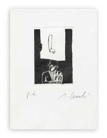 ENZO CUCCHI (1949) - Senza Titolo, 2017