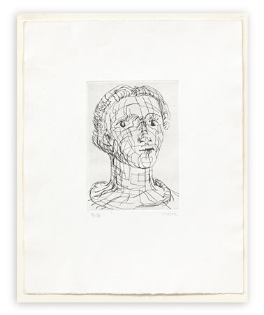 HENRY MOORE (1898-1986) - Head of a girl I, 1979
