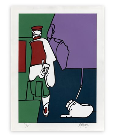 VALERIO ADAMI (1935) - Senza Titolo