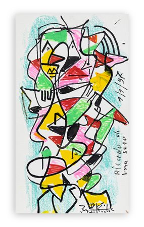 IBRAHIM KODRA (1918-2006) - Ricordo di una sera, 1997