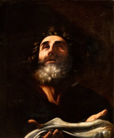 Artista attivo a Roma, XVII secolo Giacobbe con la tunica insanguinata Olio...