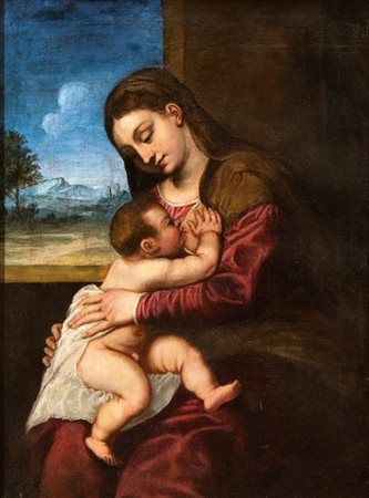 Tiziano Vecellio (seguace di) (Pieve di Cadore, 1488-1490 - Venezia, 1576)...