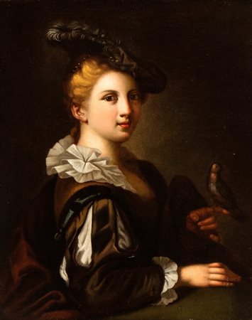 Artista francese, prima metà del XVIII secolo Ritratto di gentildonna con...