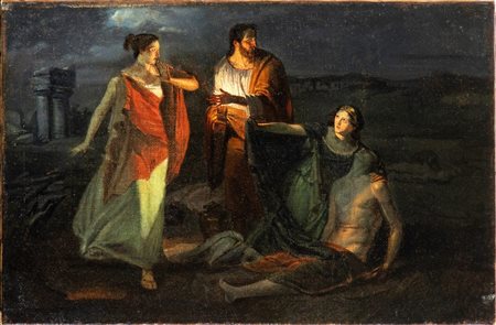 Artista attivo nei primi decenni del XIX secolo Il ritrovamento del corpo di...