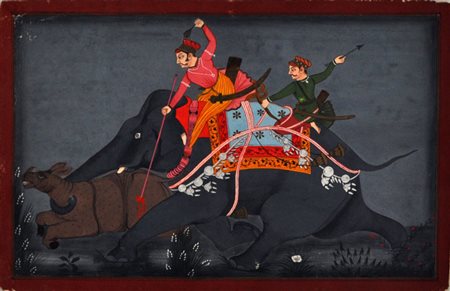 ARTISTA INDIANO DEL XX SECOLO Senza titolo Tecnica mista su cartoncino cm....