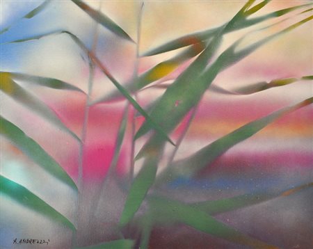 MARCELLO ANDREOZZI Senza titolo Acrilici su cartone telato cm. 50x60 Firma in...