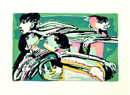 REMO BRINDISI Senza titolo Serigrafia a colori – es. 100/100 cm. 50x70 Firma...